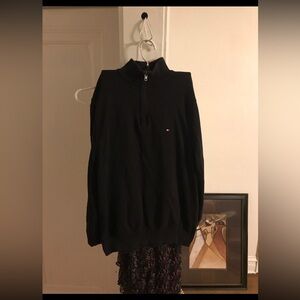 Mens tommyhilfiger zipup shirt crewneck sweater